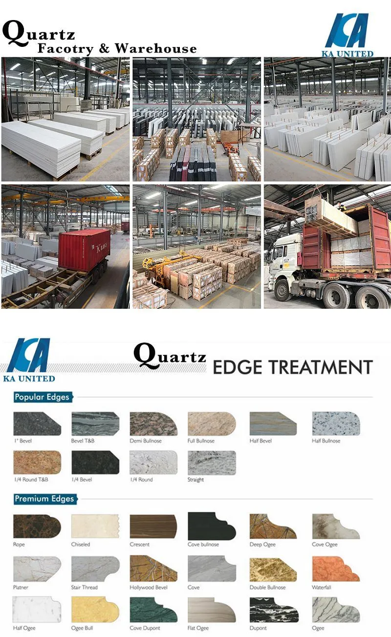 Engineered Quartz Factory and edges Engineered Quartz Factory and edges