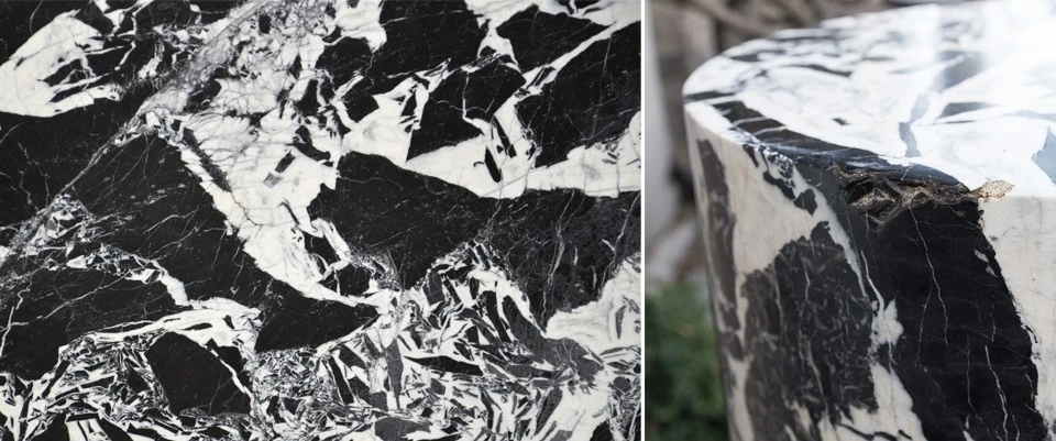 Grand Antique Black Marble Stone
