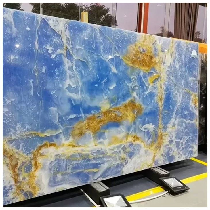 Blue Onyx natural stone big slabs