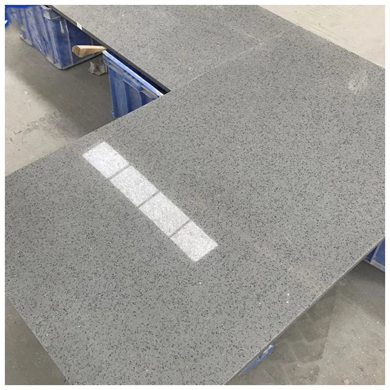 Comptoirs en quartz gris avec éclat