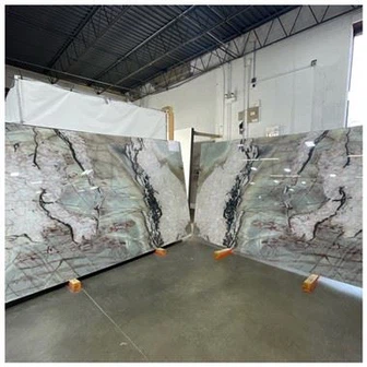 Dalles de quartzite en cristal Acquamare