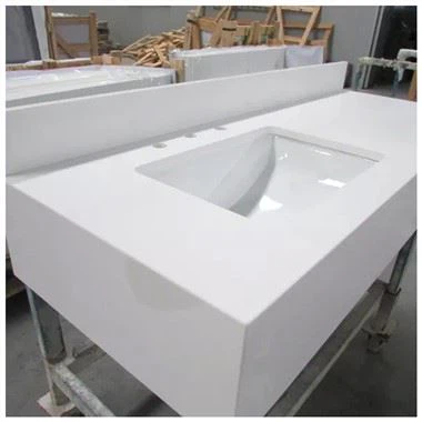 Dessus de vanité de salle de bain en quartz