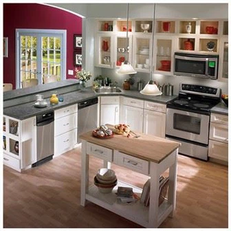 Meuble bas de cuisine Shaker blanc