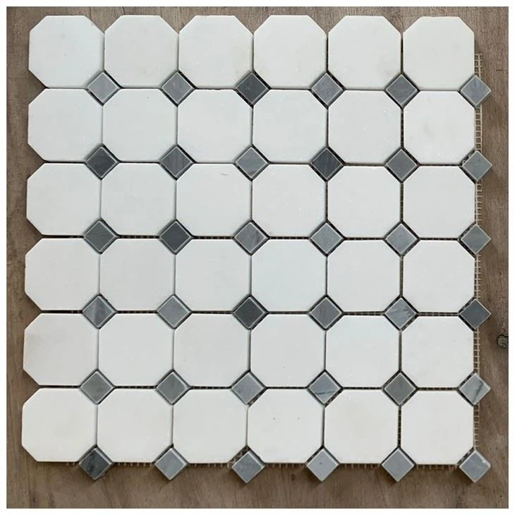 Octagon Marble Mosaic Tiles