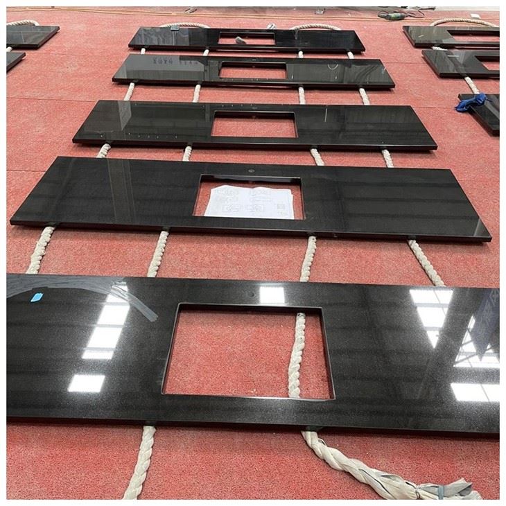 Pure Black Granite Kitchen Countertops