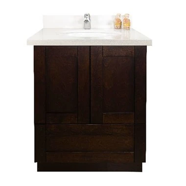 Vanité de salle de bain espresso foncé