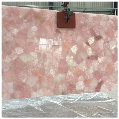 Dalles de quartz rose