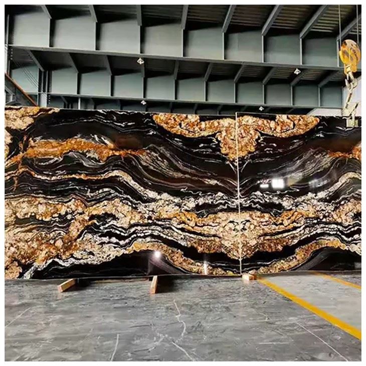 Titanium Giallo Granite Slabs