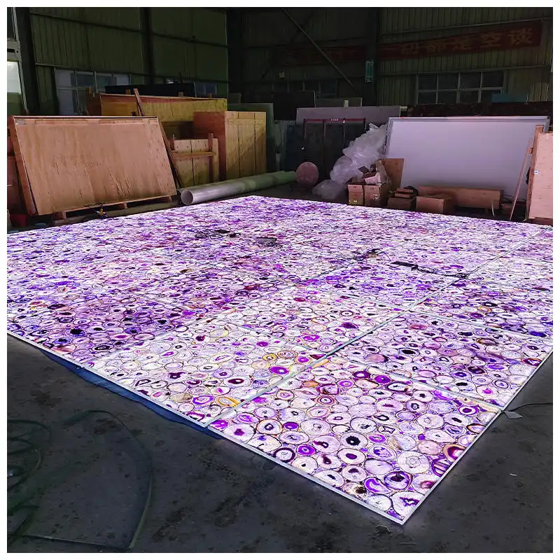 Purple Agate Semi-Precious Tile
