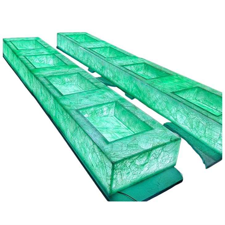 Éviers en fluorite de cristal vert