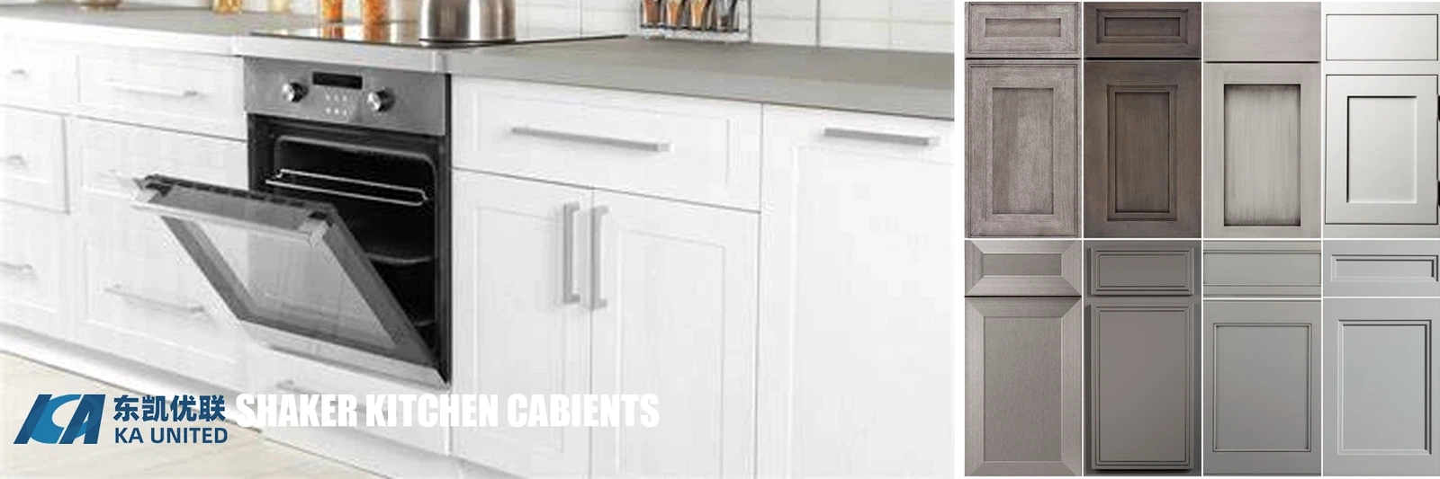 Shaker Kitchen Cabient Panel Colors KA UNITED Cabinets Factory Shaker Kitchen Cabient Panel Colors KA UNITED Cabinets Factory
