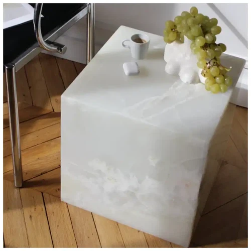 Snow White Onyx Marble Tables For Home Snow White Onyx Marble Tables For Home