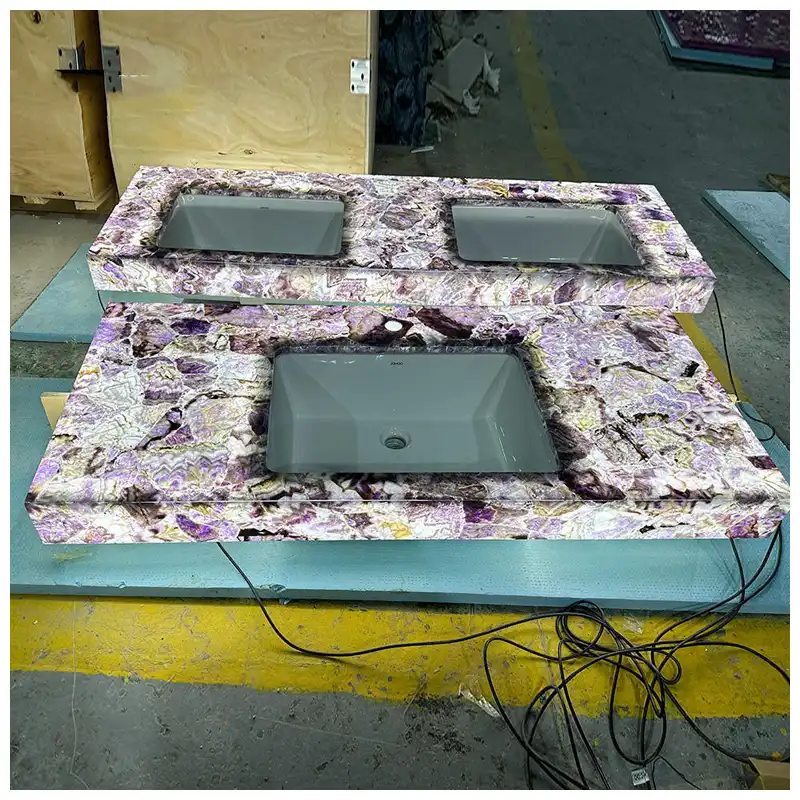 Amethyst Gemstone Vanity Tops Amethyst Gemstone Vanity Tops