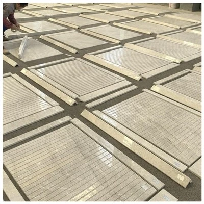 Carreaux de marbre gris château