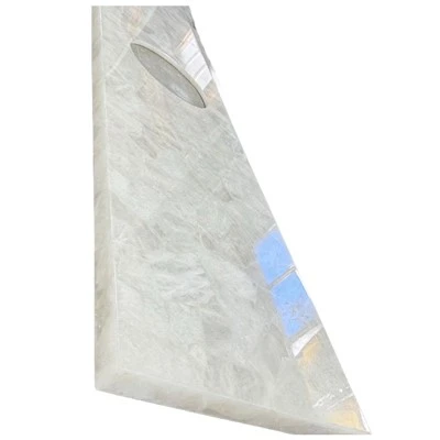 Dessus de vanité en quartz blanc illuminés