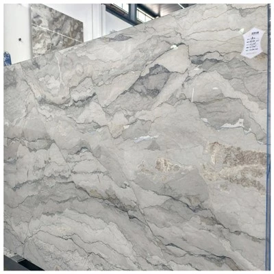 Dalle de marbre camouflage blanc
