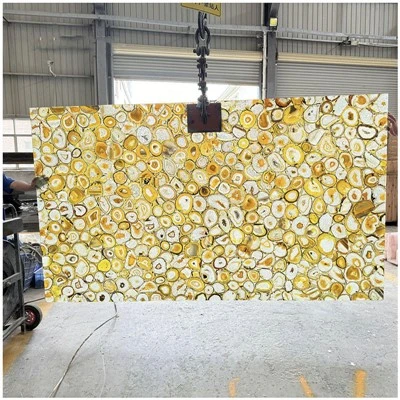 Dalle d'agate jaune